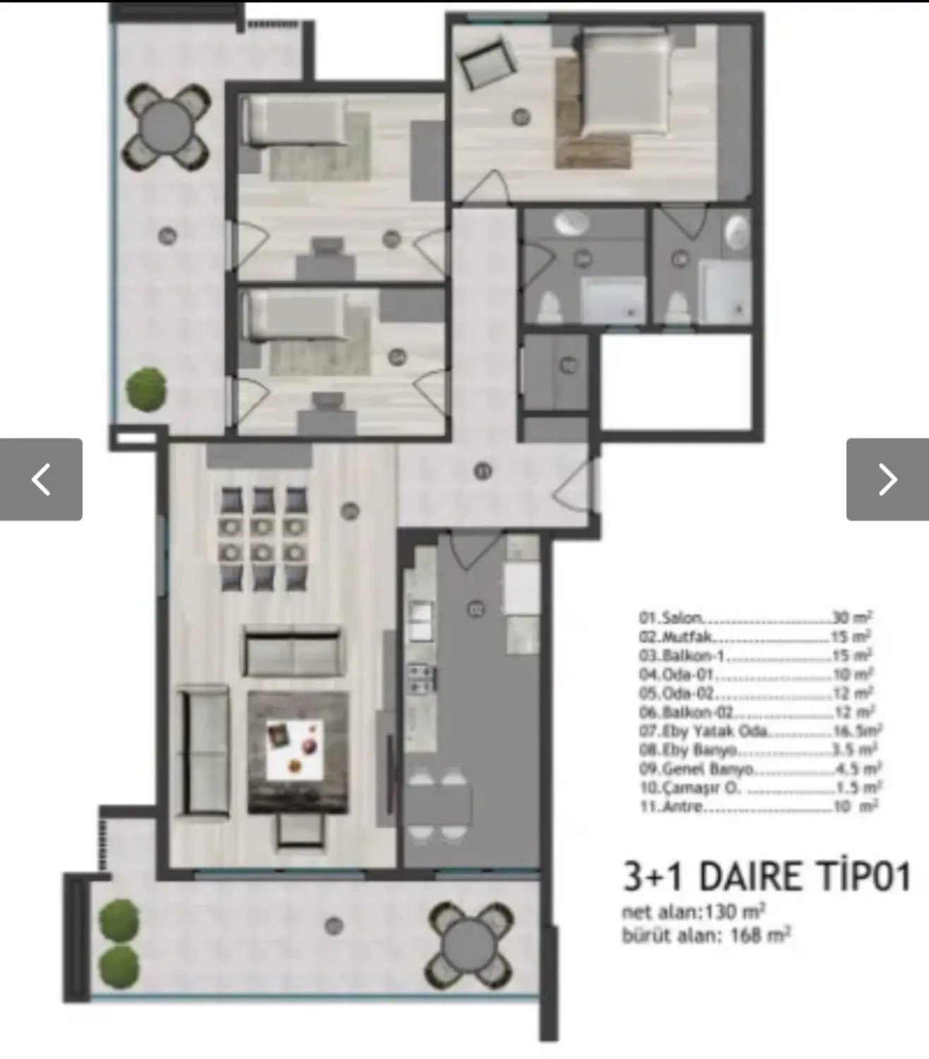 ÇIĞLI SMYRNA SİTESİ HAVUZLU GÜVENLIKLİ VE KONFORLU GENIŞ 3+1 DAIRE