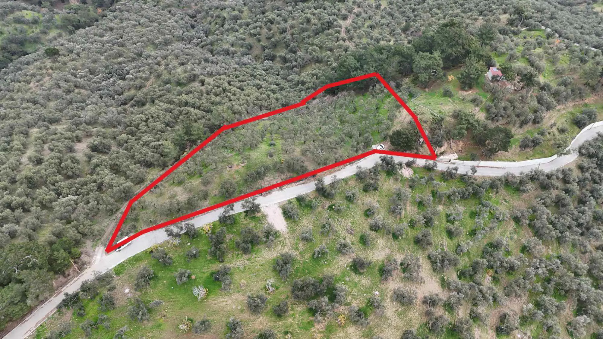 KAZDAĞLARI ETEĞINDE, PANORAMIK DENIZ MANZARALI 5100 M² ZEYTINLIK